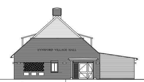 image of the proposed elevation of the new hall